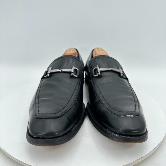 Salvatore Ferragamo Men Size 8.5D Black Leather Horsebit Loafer Dress Shoes - Picture 3 of 11